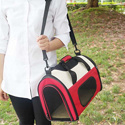 Ada-Home-Foldable-Pet-Carrier-for-Cats-Dogs-Two-Tone