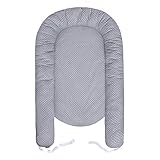 LULANDO multifunktionales Babynest Kuschelnest Babynestchen (80 x 45 cm). Weiches und sicheres Baby-Reisebett Babybett Nestchen für Neugeborene. - 3
