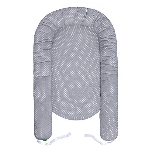 LULANDO multifunktionales Babynest Kuschelnest Babynestchen (80 x 45 cm). Weiches und sicheres Baby-Reisebett Babybett Nestchen für Neugeborene. - 3