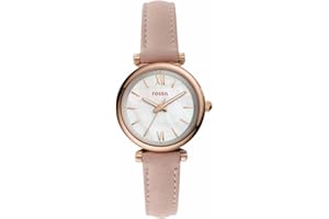 FOSSIL Orologio Carlie da donna, Movimento al quarzo a tre lancette con cinturino in pelle