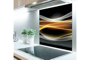 UrboArt Digital Print Glass Splashback Heat Resistant Toughened 123 (60cm x 70cm)