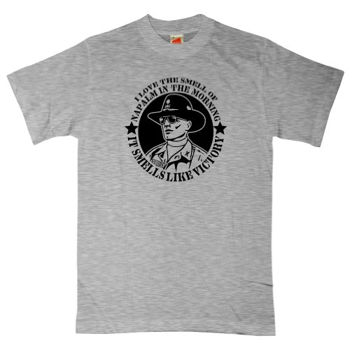 Hombre Apocalypse Now Camiseta - Colonel Kilgore - Sport Grey - Large