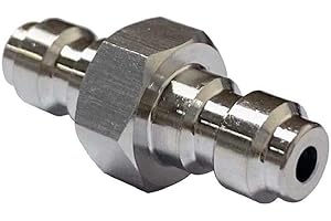 SPORTARC Geeignet für 8-mm-Buchsenadapter, Doppel-Stecker, Schnellverbindungsadapter, Foster-Fitting, Edelstahl