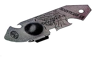 Amig - Abrelatas el Escalador - Abridor de Montañero o de Explorador - Para Abrir Manualmente Latas de Conservas o Botes de Alimentos - De Acero Pavonado