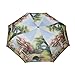FabSeasons Blue, Nature Digital Printed, 3 Fold Fancy Automatic Umbrella for all Weather RS.499.00