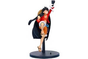 Hilloly Figurine Figure del Re Pirata Nautico di Monkey D. Luffy, 1 PCS Figure di One Piece Cake Topper, Auto, Desktop Decorazione Adatto per Decorazione One Piece Monkey D. Luffy Tema Cake Topper