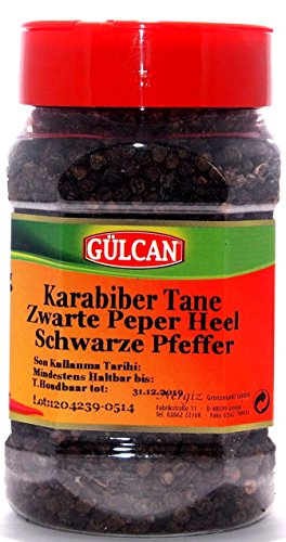Preisvergleich Produktbild Schwarzer Pfeffer ganz - Pfefferkörner ganz - Karabiber bütün (180g)