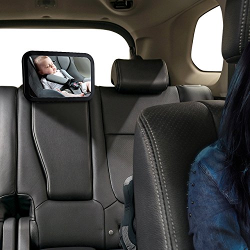 Topop Rücksitzspiegel Rear View Baby Car Rückspiegel drehbar mit Shatterproof Material für Baby Kinderbeobachtung - 2