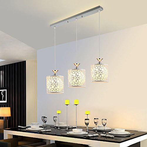 YAYONG Chandelier Modern Simple Restaurant Three Head Creative Personality Led Bar Living Room Dining Room Crystal Chandelier,Warmlight,3Headsb