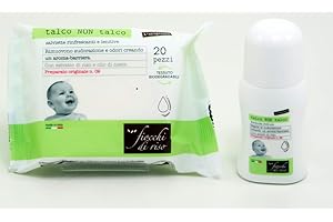 FIOCCHI DI RISO TALCO NON TALCO ROLL-ON+SAUVETINE TALCO NON TALCO