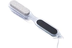 SUPVOX 4 in 1 scrubber di file di pomice per spazzole per la cura piedi con manico defogliatore di di pelle morta esfoliante