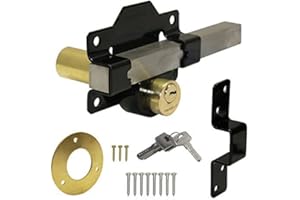 Perry Serrure à clé Double verrouillage Long Throw "Cays" Lock Noir 50 mm