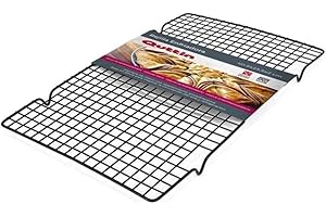 Quttin S2202047 Rejilla Enfriadora Metal, Negro, 40.8 x 25.5 x 2 cm