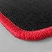 Produktbild Eight Tec Handelsagentur V100ET_02888 Passgenaue NF-Velours Fußmatten Schwarz und Rand in Rot - Fahrzeugtyp in der Artikelbeschreibung beachten!