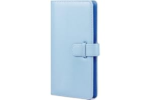 KIMYOAEE Album Photo carré pour Instax SQ6 SQ1 SQ20 SQ10 Share SP-3 80 Pochettes Bleu