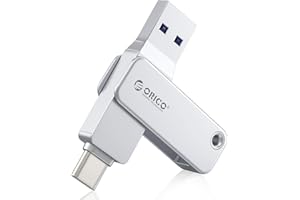 ORICO Pendrive 64 GB USB C, Memoria USB 3.2 Gen 1 (Doble Interfaz), Mini Flash Drive, Lectura 150 MB/s, para iPhone 15/16/17, Android, Tabletas, Portátiles, Mac, Plug and Play - EB05