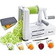 CELINO making your day Sboly 5 Blades Vegetable Spiralizer Slicer Zucchini Noodle Pasta Spaghetti Maker Handheld Foldable Kitchen Gadgets Cooking Salad