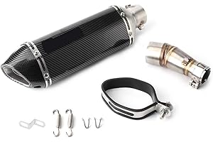 SANON Tuyau intermédiaire du système d'échappement + silencieux coulissant avec tueur Db adapté pour 250R 250300 Z250 Z300 2008-2017