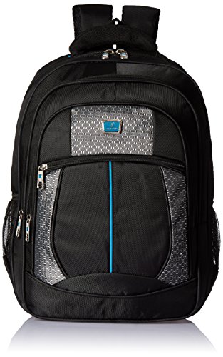 Albert and James Synthetic Black, Grey and Blue Laptop Bag RS.499 (75.00% Off) - Amazon