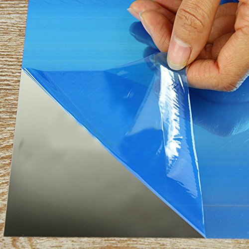 9 Stück Spiegelfliesen Selbstklebende Deko-Spiegel Spiegelkachel Fliesenspiegel Spiegel Wanddekoration Wandspiegel 15×15cm - 6