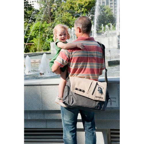 Imagen 6 de Okiedog 24224 Samurai - Bolso para pañales y cambiador, color beige y gris
