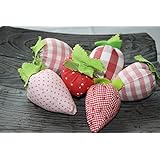 Erdbeeren aus Baumwollstoff