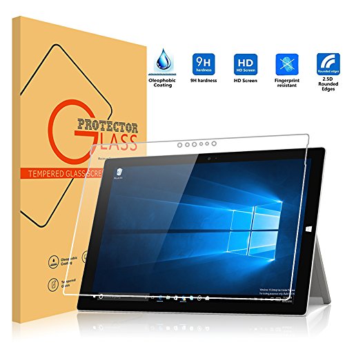 Microsoft Surface Pro 4 Schutzfolie,Vikoo Glasfolie Hartglas 9H Panzerglas Panzerglasfolie für Microsoft Surface Pro 4