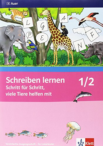 Download Schreiben lernen Schritt für Schritt, viele Tiere helfen mit, Neubearbeitung + 1./2. Jahrgangsstufe, Vereinfachte Ausgangsschrift für Linkshänder, 2 Bde. Download Schreiben lernen Schritt für Schritt, viele Tiere helfen mit, Neubearbeitung + 1./2. Jahrgangsstufe, Vereinfachte Ausgangsschrift für Linkshänder, 2 Bde.