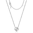 AIPPK 18K Gold Plated Clover Necklace for Women Four Leaf Clover Necklace Flower Lucky Pendant Dainty Jewelry Gifts