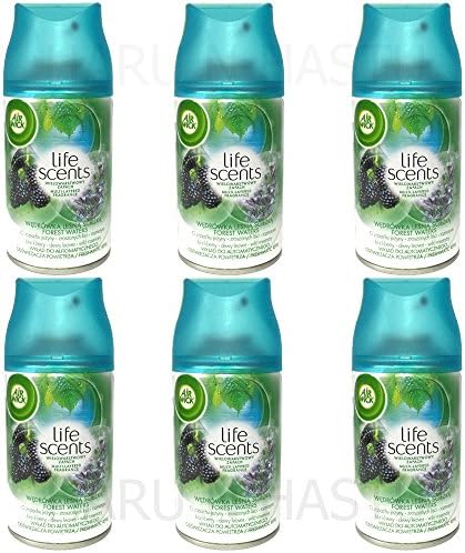 6 x Air Wick Freshmatic Max Automatic Spray Refill 250ml - Forest Waters