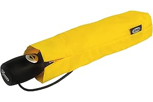 IX-BRELLA SUPERMINI iX-brella mid class Parapluie de poche léger et solide avec fonction d’ouverture et de fermeture automatiques Jaune jaune 95 cm