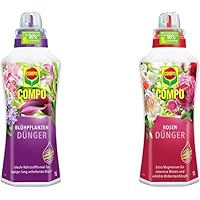 Compo Blühpflanzendünger für alle Blühpflanzen im Zimmer, auf Balkon und Terrasse, Spezial-Flüssigdünger, 1 Liter…