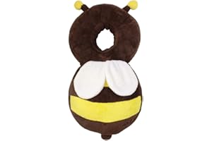 URFEDA Coussin de Protection de La Tête pour Enfant, Coussin de Sécurité Réglable pour Bébé Coussin de Protection de La Tête de Bébé Coussin de Sac à Dos de Marche pour Bébé Ailes Dabeille Anti-Chute