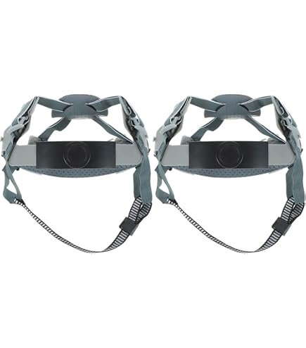 Hard Hat Liner Replacement – 4-Point Ratchet Suspension Full Brim – Adjustable Cotton Sweatband For Construction & Manufacturing
