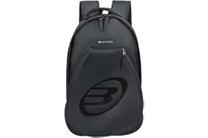 Bullpadel Zaino da tour nero, con ampio scomparto principale e manici imbottiti più piccoli, stile moderno ed elegante, leggero, pratico e robusto, per l'uso quotidiano