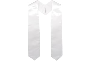 GraduationMall Unisex Glänsande Examen Stola Examensstal för Vuxna Koral och Akademiska Skärp för Skola Eller Kyrka 152cm 16 Färger