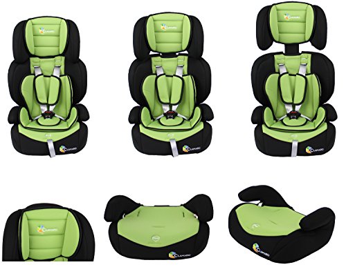 Clamaro „Guardian 2017“ Kinderautositz 9-36 kg 1-12 Jahre Gruppe 1/2/3, ECE R44/04, verstellbarer und mitwachsender Autokindersitz - 3
