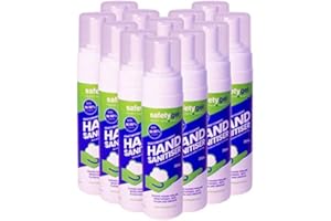 Datesand Group Moisturising Foaming Hand Sanitiser with Skin Softener and Aloe Vera Designed to kill more than 99.99% of Germs and Viruses (Pack of 12 x 200ml)