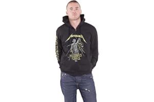 Metallica Hoodie And Justice For All Tracks Official Mens Black Pullover XL