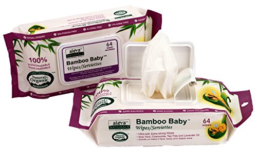Aleva Naturals Bamboo Baby Wipes - Pack of 12