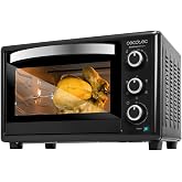 Cecotec Bake&amp;Toast 3090 tezgah &uuml;st&uuml; fırın, Gyro siyah, 30 l, 1500 W, 5 farklı fonksiyonlu, d&ouml;ner mil dahil, i&ccedil; aydınlatma, kı