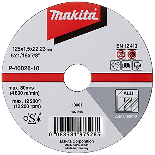 Makita Trennscheibe 125x1,5mm ALU 10er Pack P-40026-10