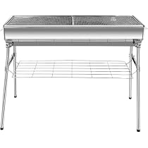 GZCMXH Outdoor Holzkohlegrill In Apfelform – Emaille, 55,9 Cm, Tragbar, Mit Luftzirkulation, Für Camping & Picknick