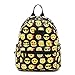 Produktbild Jian YA NA Mädchen Netter Emoji Segeltuch-Rucksack lustige Casual Taschen für Teens S, L Kleine Größe