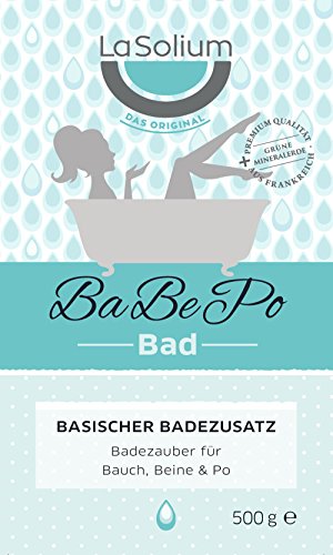 BaBePo-Bad von LaSolium – Badezauber für Bauch, Beine und Po – anregendes Basenbad mit hochwertiger grüner Mineralerde – belebender basischer Badezusatz bei Cellulite/ Bindegewebsschwäche – Natürliche Hautpflege – Dermatologisch getestetes basisches Badesalz. - 3