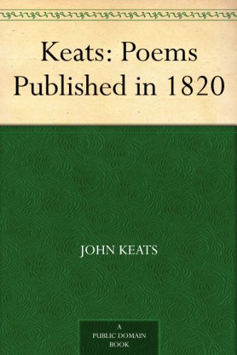 Livres Couvertures de Keats: Poems Published in 1820 (English Edition)
