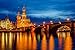 Produktbild Artland Wandbilder selbstklebend aus Vliesstoff oder Vinyl-Folie Daniela Beyer Augustusbrücke und Hofkirche Dresden Städte Deutschland Dresden Fotografie Gold C8JR