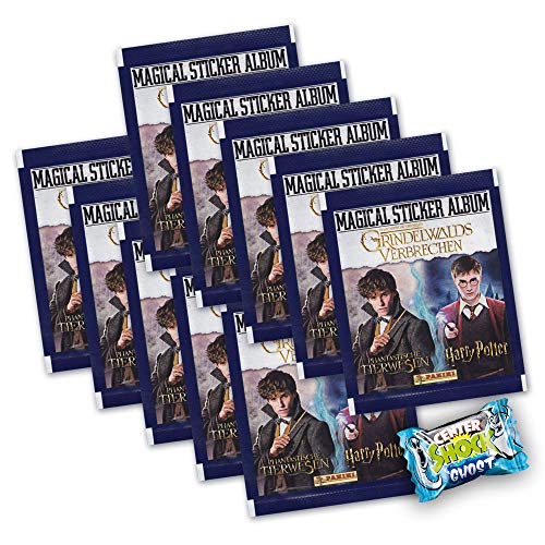 Preisvergleich Produktbild Phantastische Tierwesen 2 - Grindelwalds Verbrechen - 10 Booster + Center Shock - deutsche Ausgabe