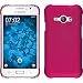 Produktbild PhoneNatic Case für Samsung Galaxy J1 ACE Hülle pink gummiert Hard-case + 2 Schutzfolien