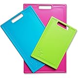 Juego de 3 tablas de cortar de plástico Pasteles